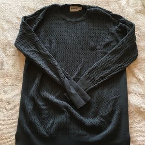 New Pact Tunic Length Cotton Knit Sweater